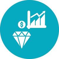 diamant vector pictogram