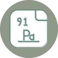 protactinium vector icoon