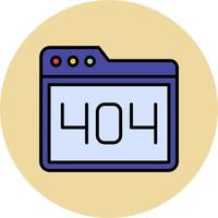 404-fout vectorpictogram vector