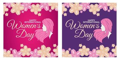 Internationale vrouwen dag groet sjabloon voor achtergrond, banier, poster, Hoes ontwerp, sociaal media voeden vector