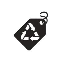 ecologie icoon glyph solide zwart vector