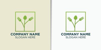 vers voedsel logo ontwerp vector, restaurant logo sjabloon vector