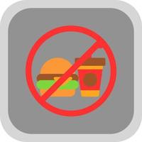 Nee voedsel vector icoon ontwerp