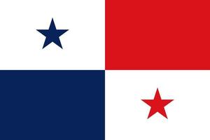 Panama vlag gemakkelijk illustratie voor onafhankelijkheid dag of verkiezing vector