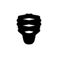 lamp icoon. gemakkelijk stijl creatief idee opstarten poster achtergrond symbool. lamp merk logo ontwerp element. lamp t-shirt afdrukken. vector voor sticker.