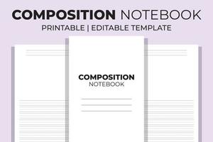 compositie notebook interieur vector