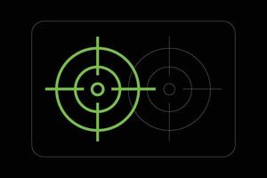 twee doelwit met kogel gaten vector