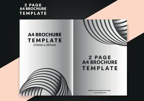 drievoud brochure ontwerp. a4 abstract bedrijf brochure sjabloon. creatief ontwerp afzet folder sjabloon met tekst ruimte. vector