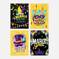 mardi gras parade kaart vector