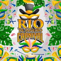 rio brazilië carnaval festival ontwerp vector