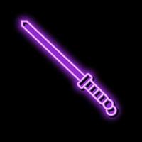 mes slijper neon gloed icoon illustratie vector