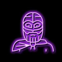 Zweden viking middeleeuws neon gloed icoon illustratie vector