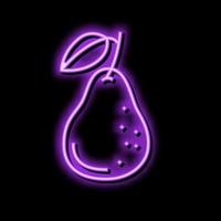 Peer geheel een neon gloed icoon illustratie vector