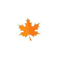 een logo voor de herfst seizoen is getoond in oranje. vector