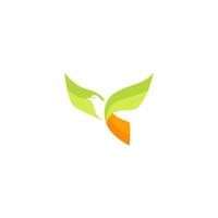 vogel logo ontwerp. vogel vleugel logo. vector