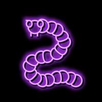 biologie bacterie virus neon gloed icoon illustratie vector