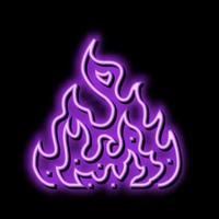 inferno neon gloed icoon illustratie vector