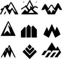 vector illustratie van berg icoon