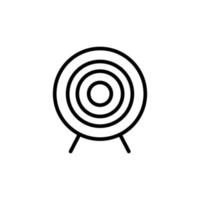 dartpictogram met overzichtsstijl vector