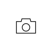 camera icoon met schets stijl vector