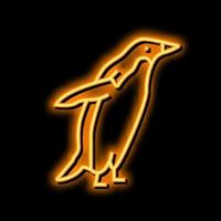 pinguïn vogel neon gloed icoon illustratie vector