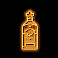 tequila alcoholisch drinken neon gloed icoon illustratie vector