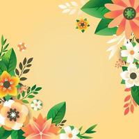 bloemen lente achtergrond vector