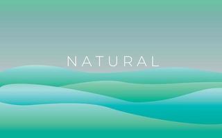 blauw groen volume golven abstract achtergrond, natuur eco behang of presentatie achtergrond, abstract vector