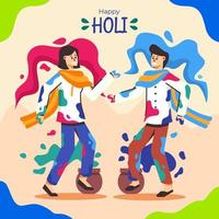 gelukkige holi-festivalviering vector