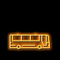 bus vervoer neon gloed icoon illustratie vector