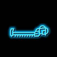 sikkel boerderij uitrusting neon gloed icoon illustratie vector