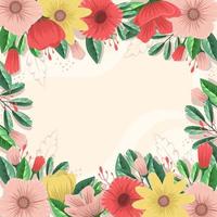 lente bloemen achtergrond vector