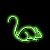 muizen huisdier neon gloed icoon illustratie vector