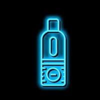 bruinen verstuiven voor lichaam fles neon gloed icoon illustratie vector