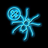 spin controle neon gloed icoon illustratie vector