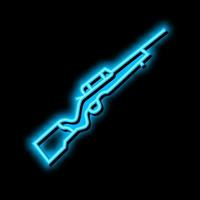 randvuur pistool neon gloed icoon illustratie vector