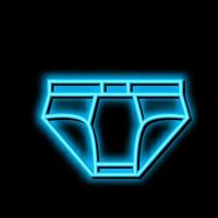 ondergoed kleding neon gloed icoon illustratie vector