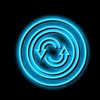 Reserve banden neon gloed icoon illustratie vector