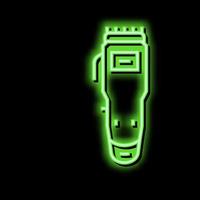 trimmer apparaatje neon gloed icoon illustratie vector