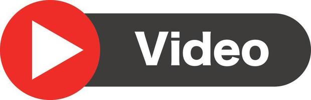 Speel knop en video logo. vector. vector