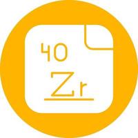 zirkonium vector icoon