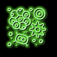 fytoplankton oceaan neon gloed icoon illustratie vector