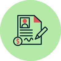 contract vector pictogram