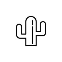 cactus icoon met schets stijl vector