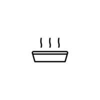 taart icoon met schets stijl vector