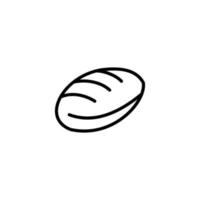 brood icoon met schets stijl vector