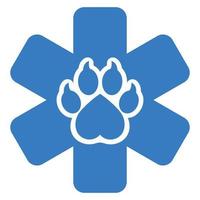 veterinair kliniek logo illustratie. vector