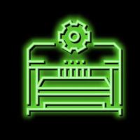vormen en ponsen onderdelen auto neon gloed icoon illustratie vector