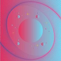 roze en blauwe achtergrond met kleurovergang swirl vector