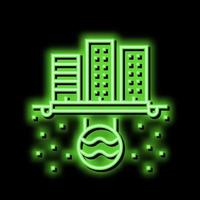 stedelijk afvoer systeem neon gloed icoon illustratie vector